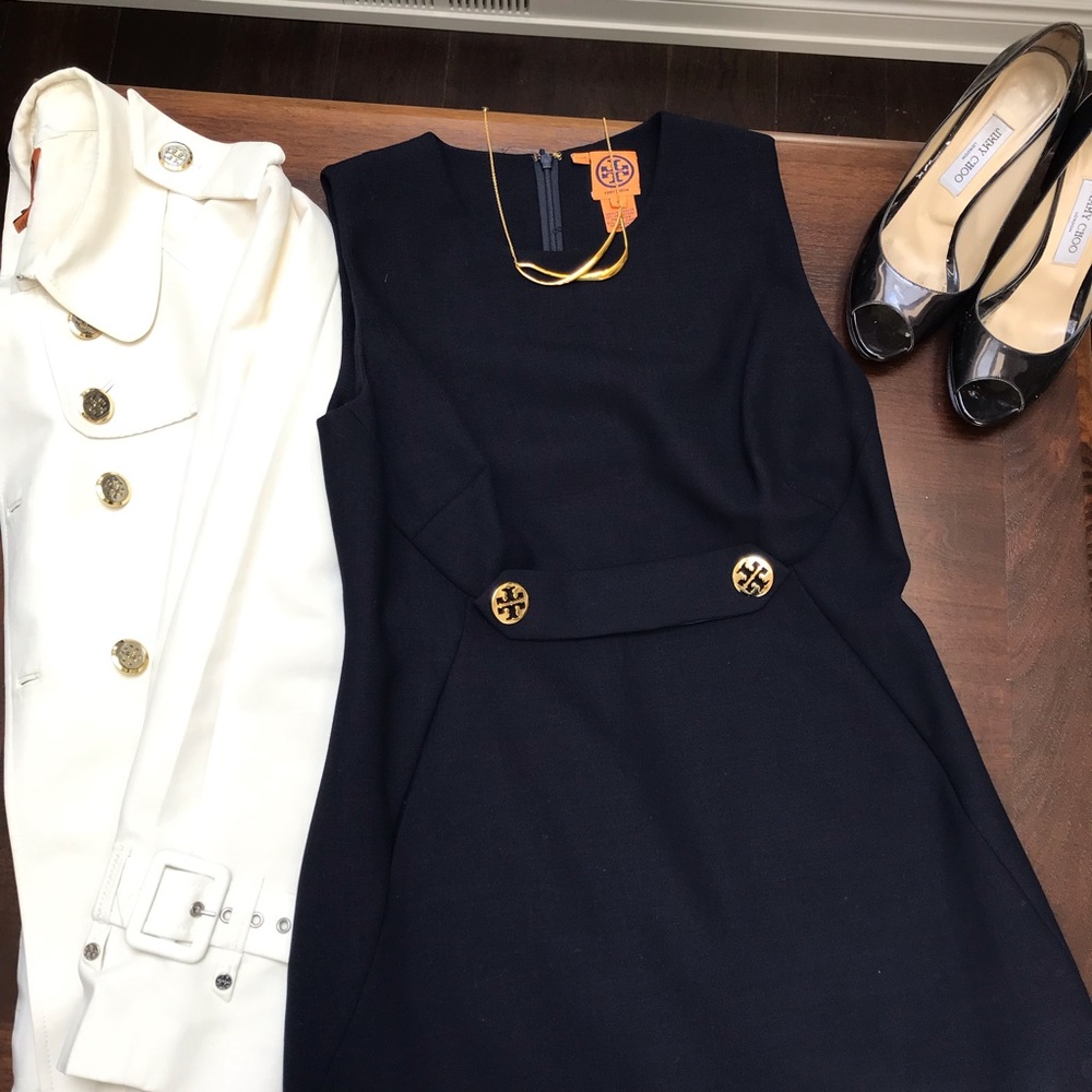 Tory Burch Navy Blue Dress